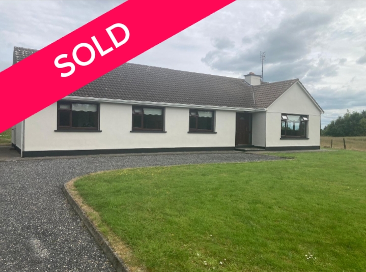 SOLD: Bungalow House at Cloondergan, Garrafrauns, Tuam, Co. Galway