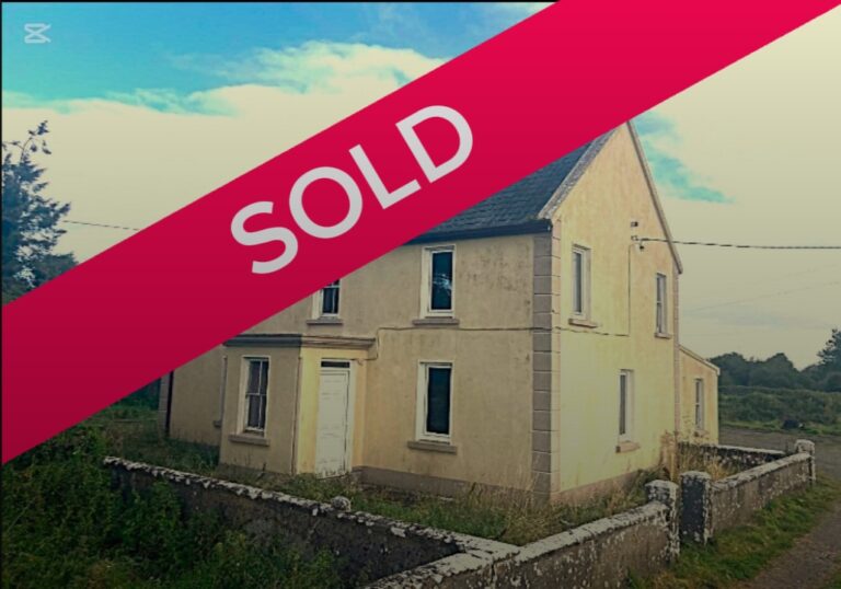 SOLD:  Farmhouse at Ballinapark, Caherlistrane,Co. Galway