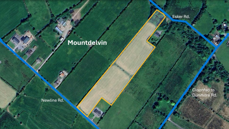 PRIME LAND FOR SALE: Mountdelvin, Cloonfad, Ballyhaunis, Co. Roscommon