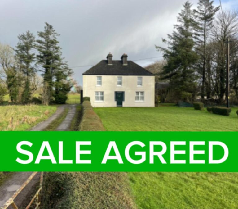 SALE AGREED: circa 30-acre Residential Farm, with outbuildings, at Moyne, Headford, Co. Mayo
