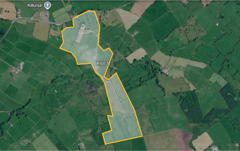 FOR SALE: circa 42-acre Residential Farm, equestrian indoor arena, stables and outbuildings, at Cahermacanally, Headford, Co. Mayo